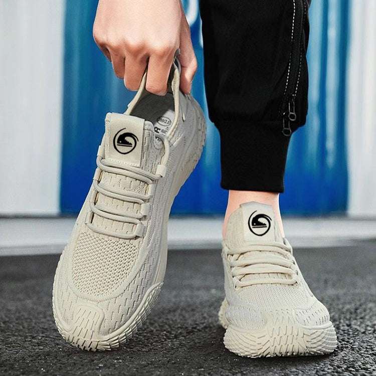 Luftiga sportskor för män – lätta sneakers med snörning