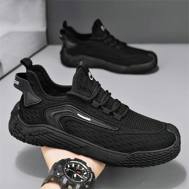 Luftiga sportskor för män – lätta sneakers med snörning