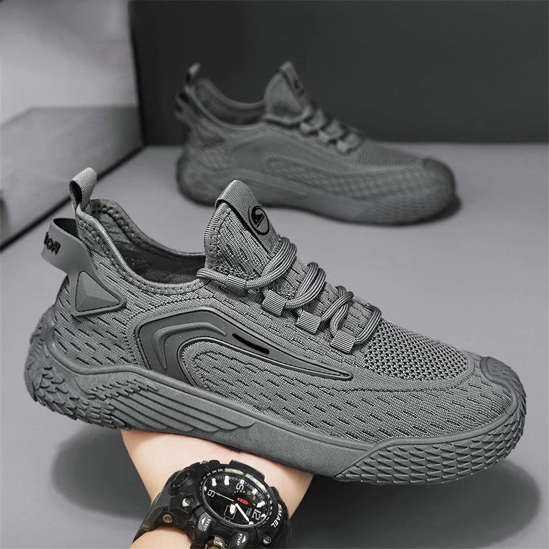 Luftiga sportskor för män – lätta sneakers med snörning