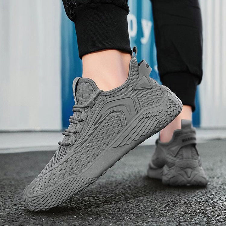 Luftiga sportskor för män – lätta sneakers med snörning