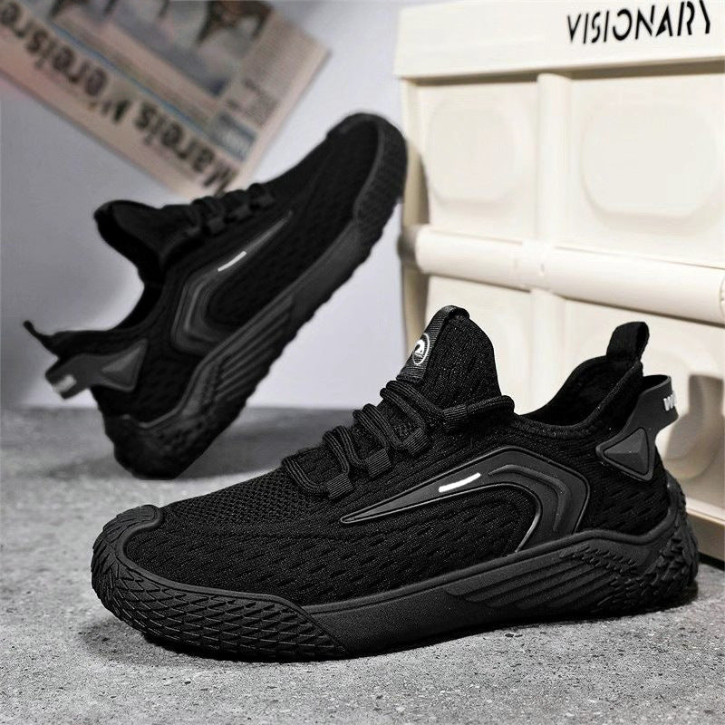Luftiga sportskor för män – lätta sneakers med snörning